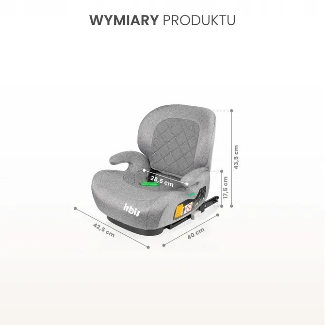 Automobilinė kėdutė-paaukštinimas Caretero Irbis i-Size (125-150 cm) su ISOFIX