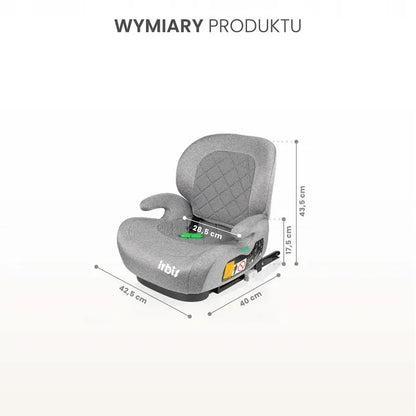 Automobilinė kėdutė paaukštinimas ISOFIX Caretero Irbis i-Size (125-150 cm)