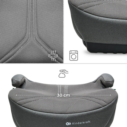 Automobilinė kėdutė-paaukštinimas Kinderkraft I-BOOST 2 PRO ISOFIX 125-150cm I-SIZE
