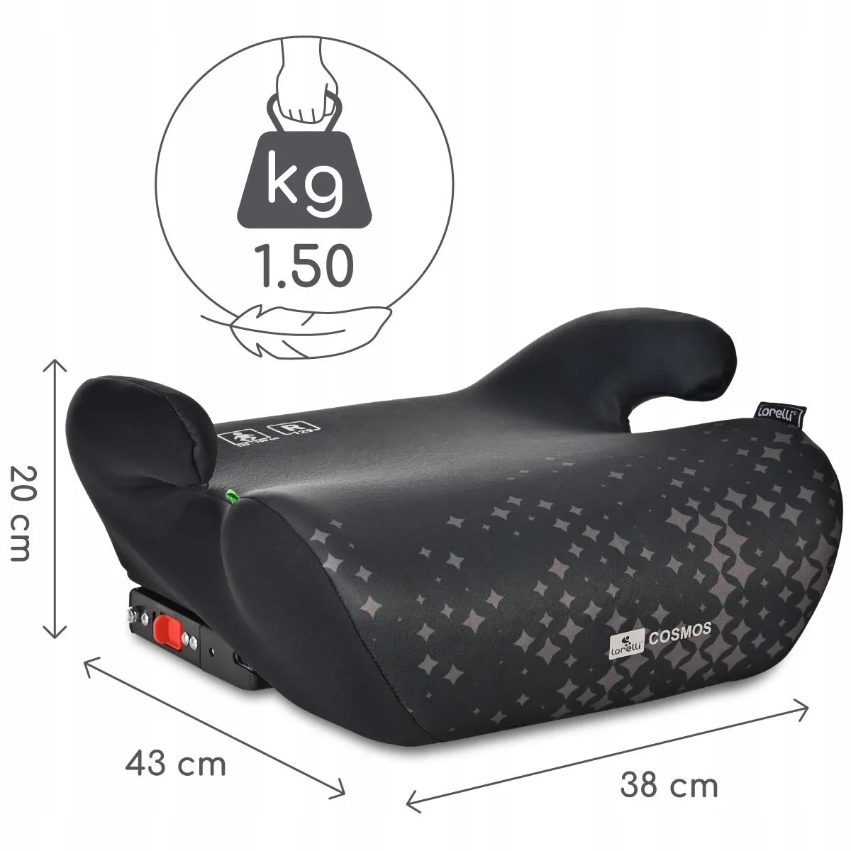Automobilinė kėdutė-paaukštinimas Lorelli COSMOS I-Size su ISOFIX