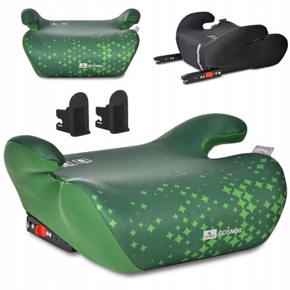 Automobilinė kėdutė-paaukštinimas Lorelli COSMOS, ISOFIX, i-Size, 125-150 cm, žalia