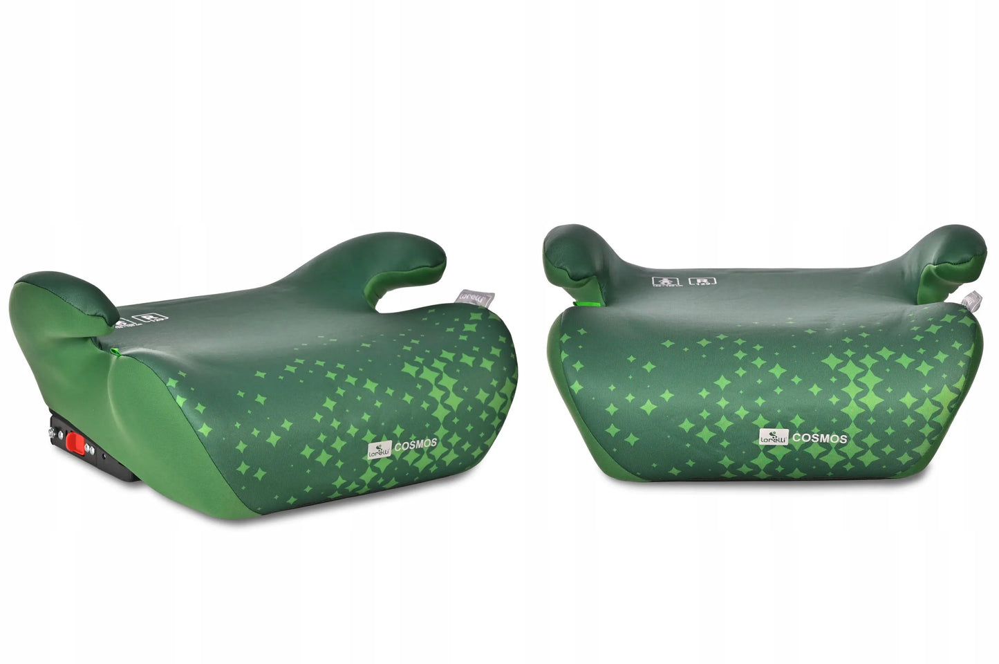 Automobilinė kėdutė-paaukštinimas Lorelli COSMOS, ISOFIX, i-Size, 125-150 cm, žalia