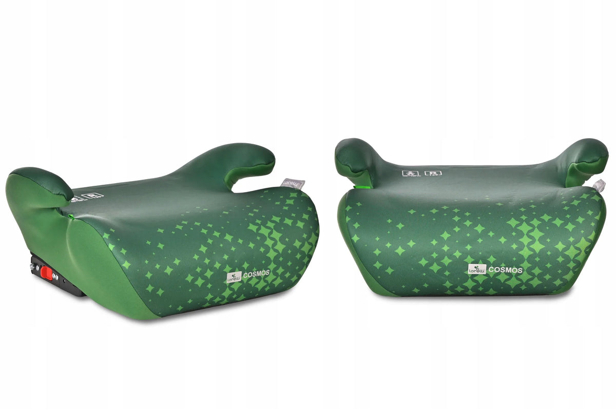 Automobilinė kėdutė-paaukštinimas Lorelli COSMOS, ISOFIX, i-Size, 125-150 cm, žalia