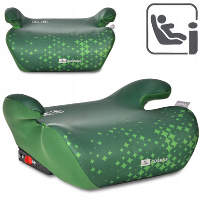 Automobilinė kėdutė-paaukštinimas Lorelli COSMOS, ISOFIX, i-Size, 125-150 cm, žalia