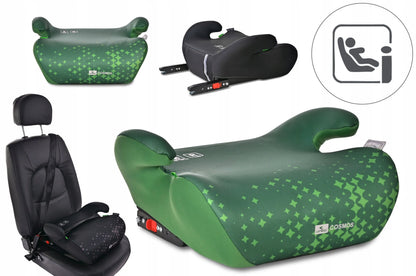 Automobilinė kėdutė-paaukštinimas Lorelli COSMOS, ISOFIX, i-Size, 125-150 cm, žalia