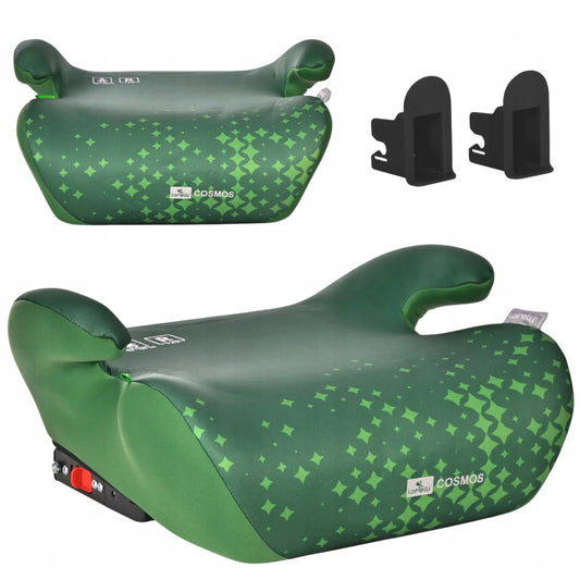 Automobilinė kėdutė-paaukštinimas Lorelli COSMOS, ISOFIX, i-Size, 125-150 cm, žalia
