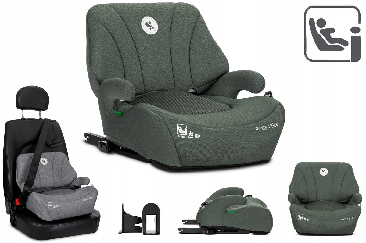 Automobilinė kėdutė-paaukštinimas Lorelli Pyxis, i-Size 125-150 cm, ISOFIX, 2in1