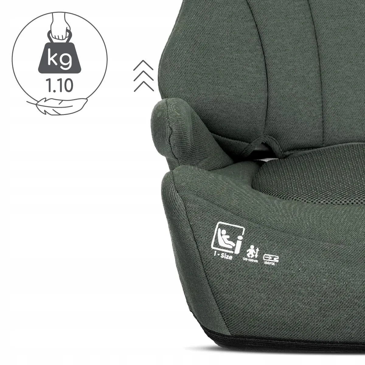 Automobilinė kėdutė-paaukštinimas Lorelli Pyxis, i-Size 125-150 cm, ISOFIX, 2in1