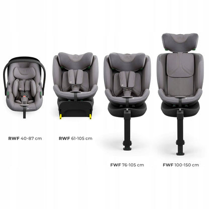 Automobilinė kėdutė sukamoji Kinderkraft ENDURA i-Size 40–150 cm 0-36 kg ISOFIX