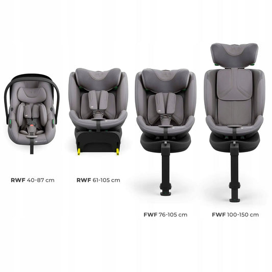 Automobilinė kėdutė sukamoji Kinderkraft ENDURA i-Size 40–150 cm 0-36 kg ISOFIX