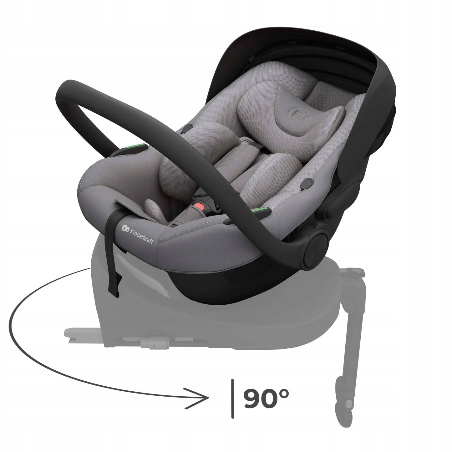 Automobilinė kėdutė sukamoji Kinderkraft ENDURA i-Size 40–150 cm 0-36 kg ISOFIX