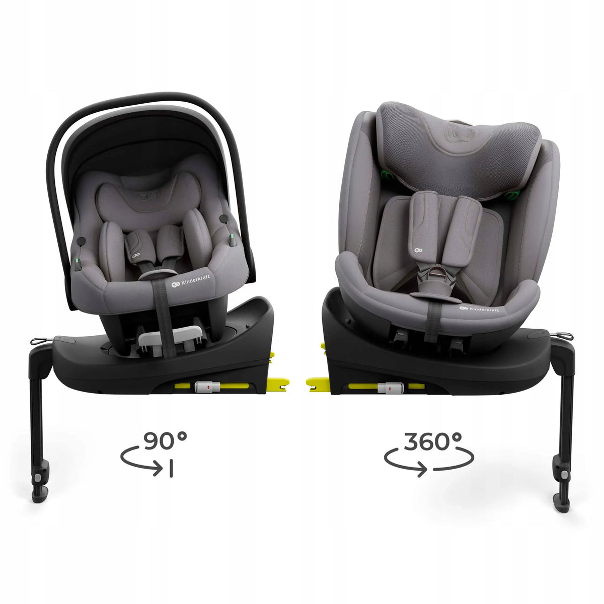 Automobilinė kėdutė sukamoji Kinderkraft ENDURA i-Size 40–150 cm 0-36 kg ISOFIX