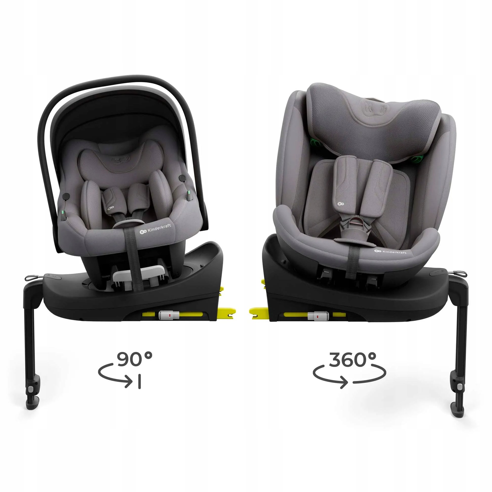 Automobilinė kėdutė sukamoji Kinderkraft ENDURA i-Size 40–150 cm 0-36 kg ISOFIX