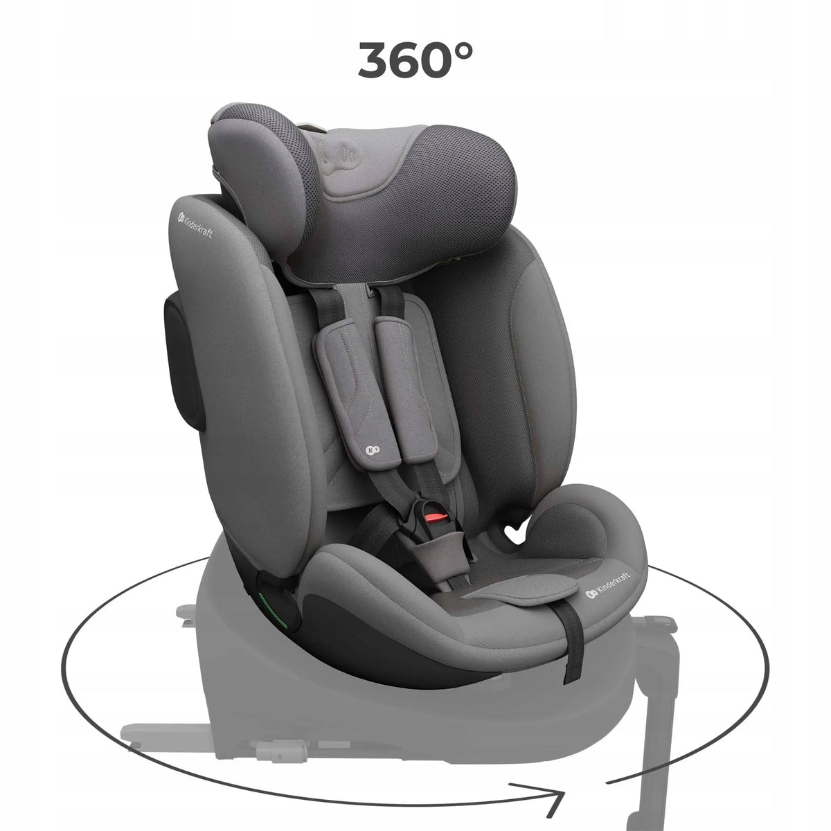 Automobilinė kėdutė sukamoji Kinderkraft ENDURA i-Size 40–150 cm 0-36 kg ISOFIX