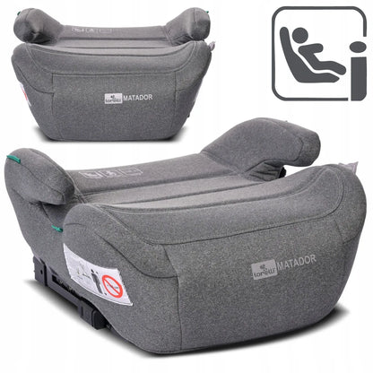 Automobilinė sėdynė-paaukštinimas Lorelli MATADOR ISOFIX i-Size, pilka