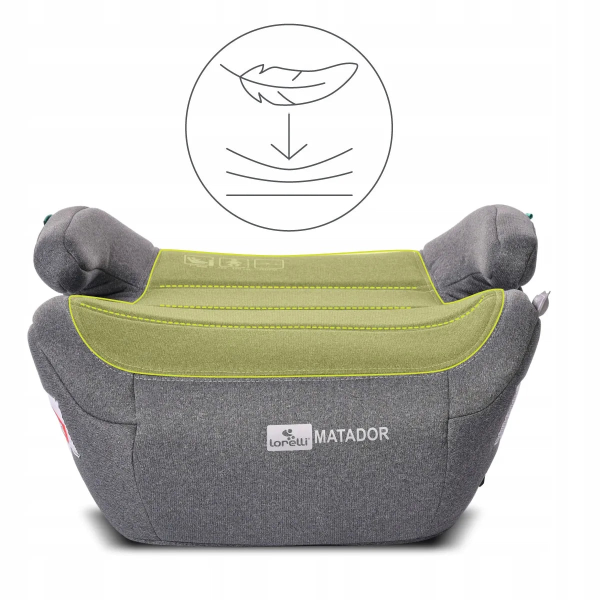 Automobilinė sėdynė-paaukštinimas Lorelli MATADOR ISOFIX i-Size, pilka
