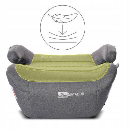 Automobilinė sėdynė-paaukštinimas Lorelli MATADOR ISOFIX i-Size, pilka