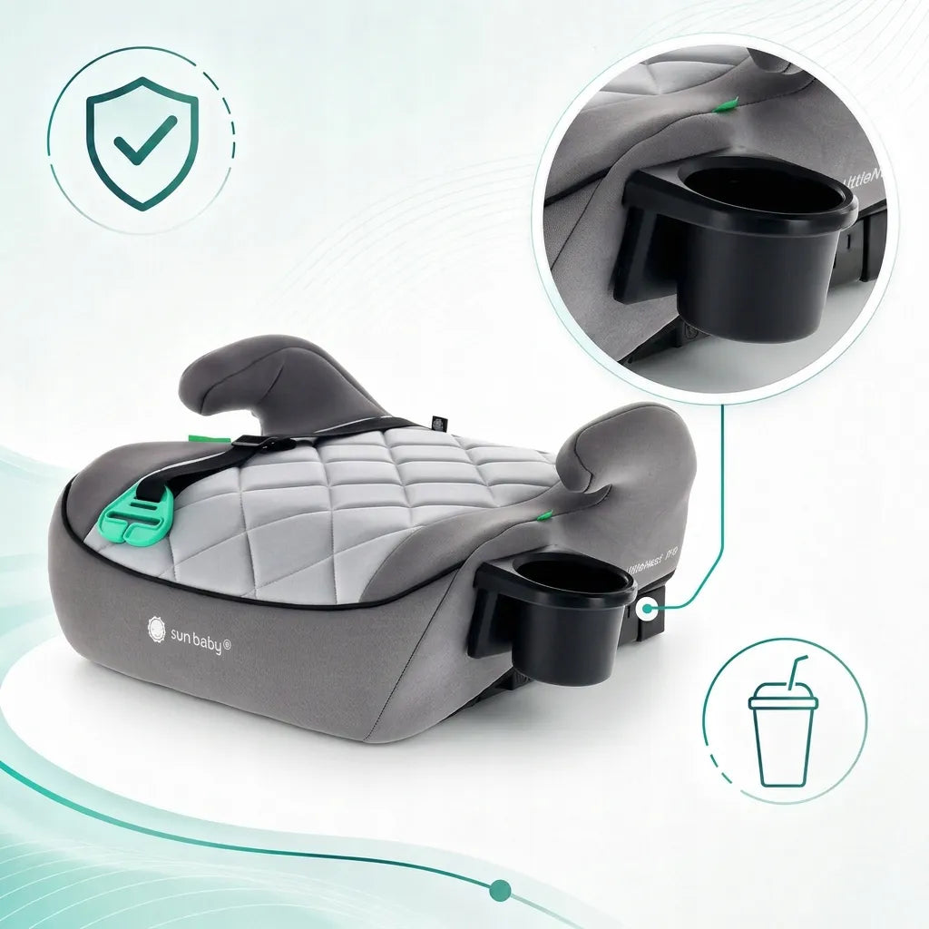 Automobilinė sėdynė, pasostė SUN BABY i-Size ISOFIX 125-150 cm