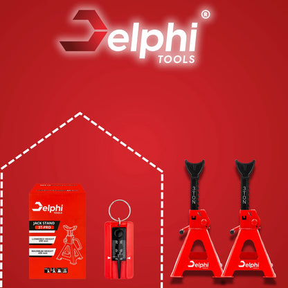 Automobiliniai dirbtuvių stovai Delphi tools 3T, reguliuojamos atramos, 2 vnt.