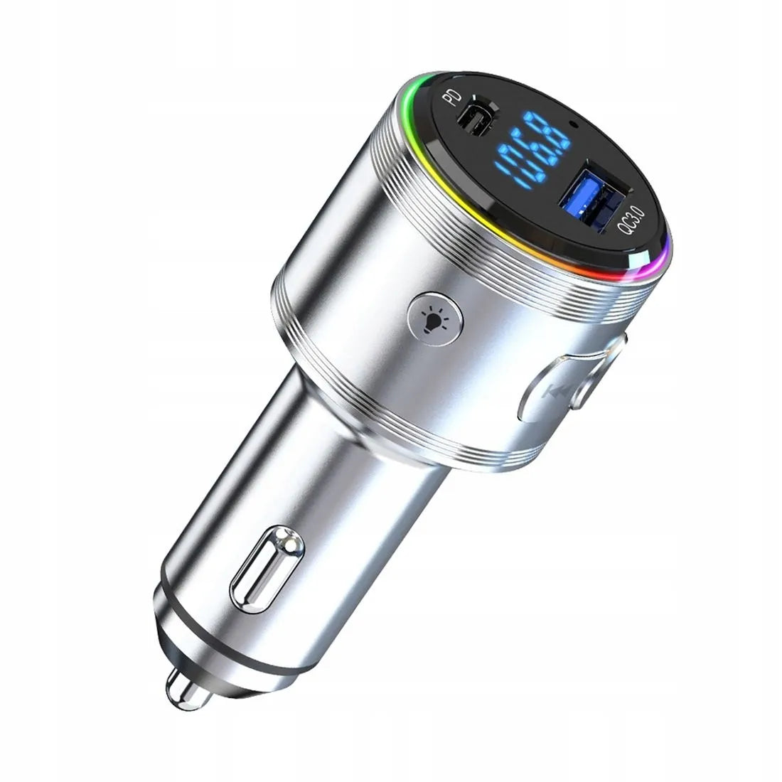 Automobilinis FM Bluetooth siųstuvas 3mk Hyper Car Power, USB-A ir USB-C greitasis įkroviklis