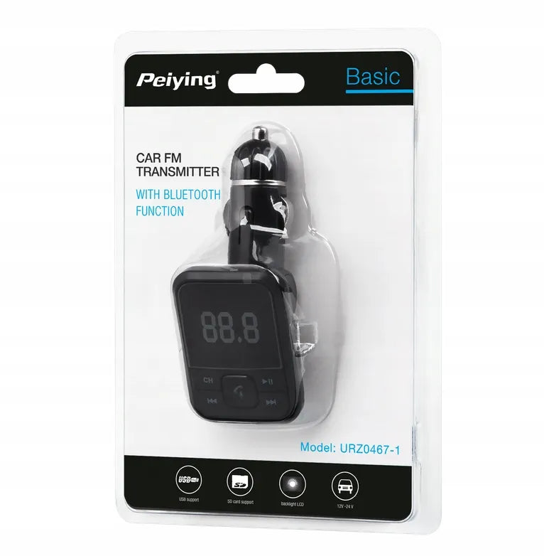 Automobilinis FM moduliatorius su Bluetooth funkcija ir USB lizdu