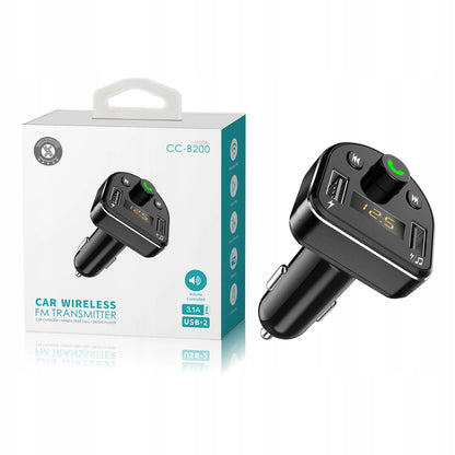 Automobilinis FM siųstuvas Maxam ŁADOWARKA su 2USB/3.1A jungtimis
