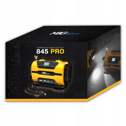 Automobilinis kompresorius 12V 230V, nešiojamas oro siurblys, pūstuvas su žibintuvėliu