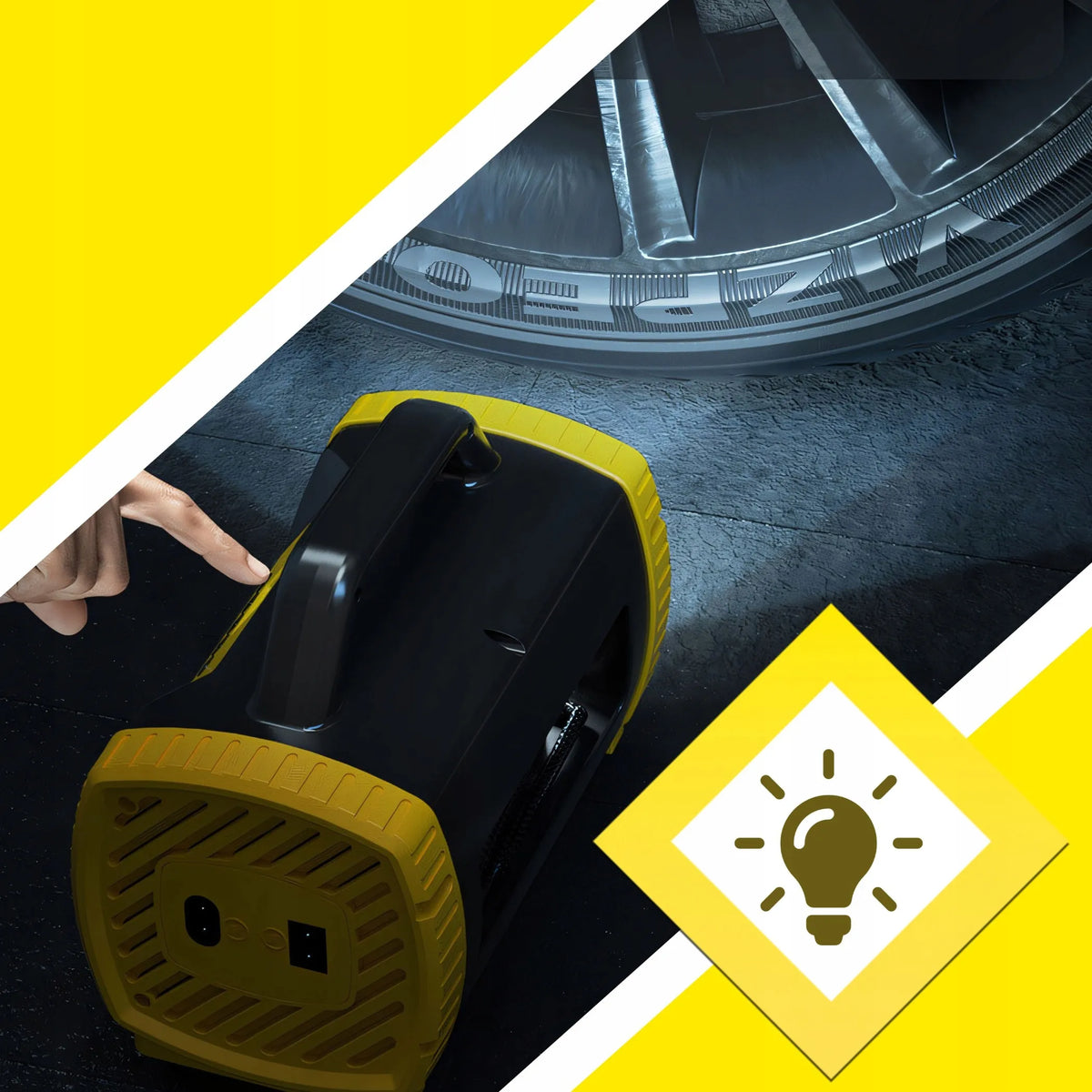 Automobilinis kompresorius 12V 230V nešiojamoji pompa be tepalo HQ oro kompresorius