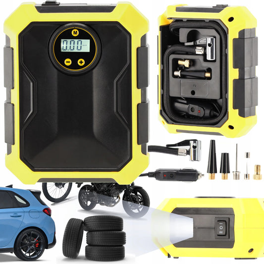Automobilinis kompresorius Chomik 100W 12V su LED lempute