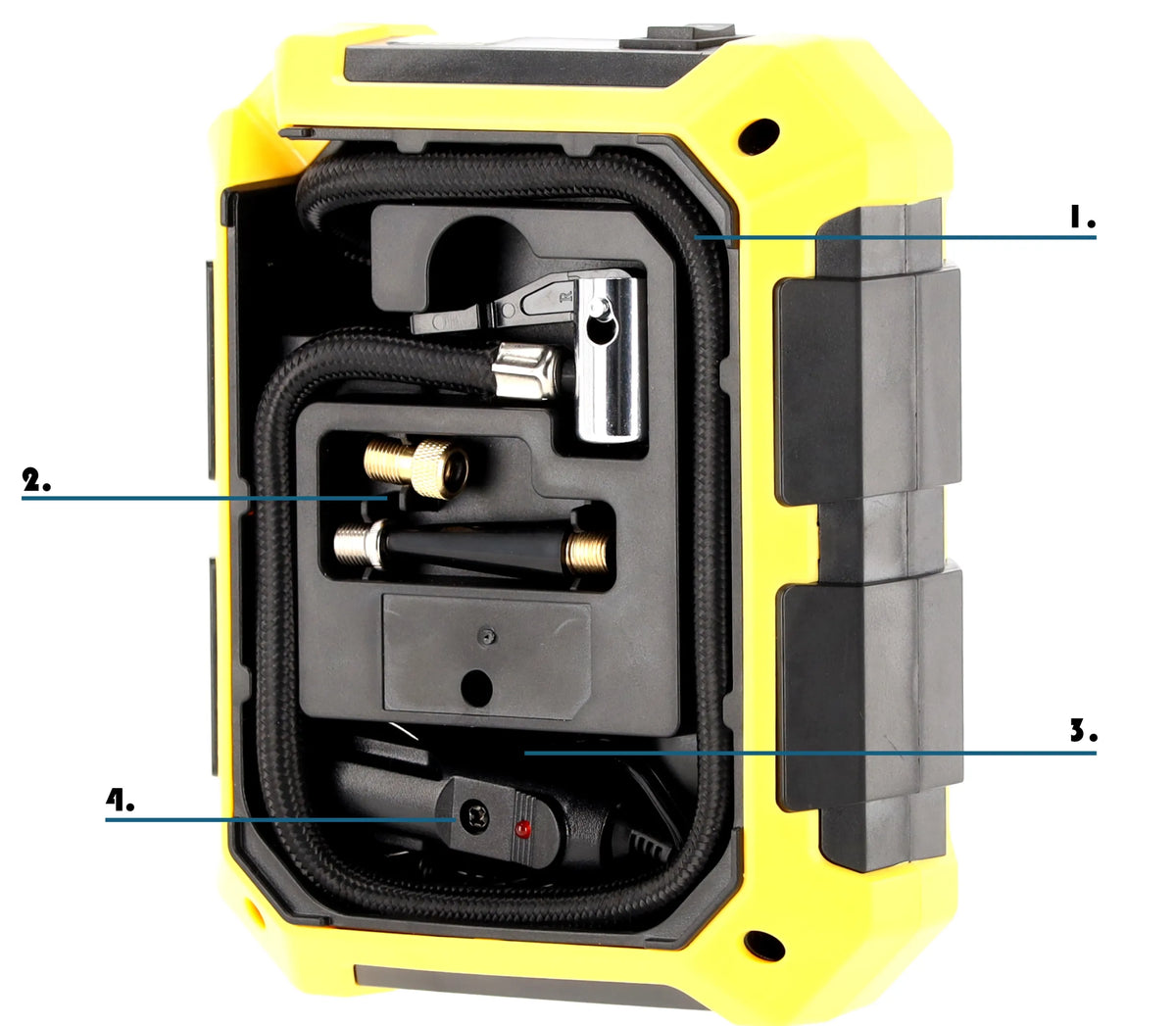 Automobilinis kompresorius Chomik 100W 12V su LED lempute