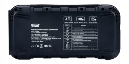 Automobilinis paleidiklis (Jump Starter) su kompresoriumi Newell KICK-AIR 20000mAh