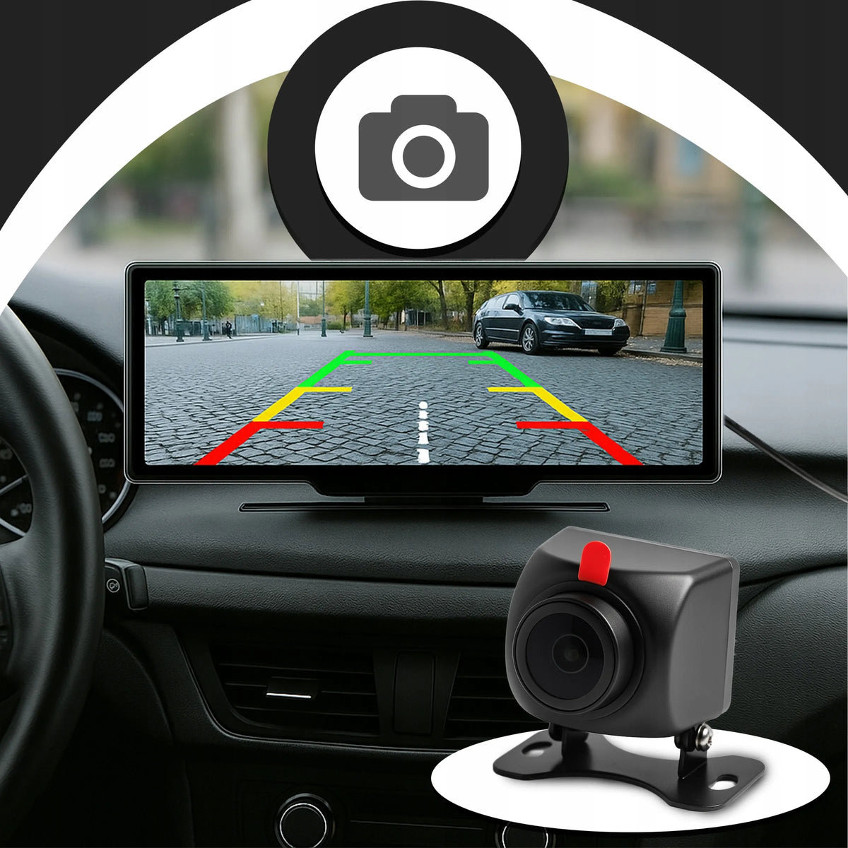 Automobilinis radijas RETOO ER1078, 10.26 colių ekranas, Android Auto, Apple CarPlay