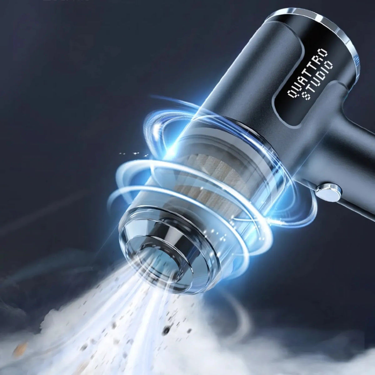 Automobilinis rankinis belaidis dulkių siurblys 120W galingas USB-C 2in1 pūstuvas