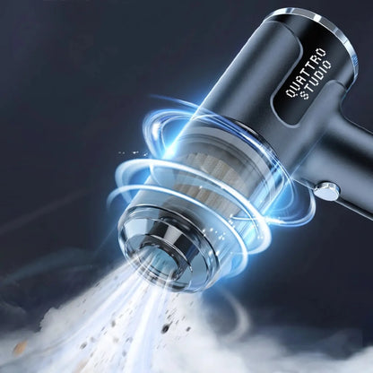 Automobilinis rankinis belaidis dulkių siurblys 120W galingas USB-C 2in1 pūstuvas