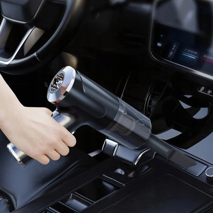 Automobilinis rankinis belaidis dulkių siurblys 120W galingas USB-C 2in1 pūstuvas