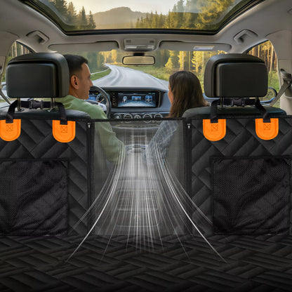 Automobilinis šuns nuotolinis užtiesalas su standžiu pagrindu, apsauginis užvalkalas sėdynėms