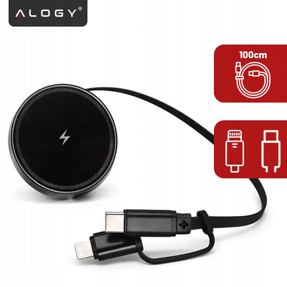 Automobilinis telefono laikiklis su 15W MagSafe belaidžio įkrovimo funkcija - tvirtinamas prie ventiliacijos grotelių