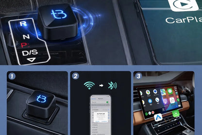 Automobilinis USB-C adapteris "Apple CarPlay" ir "Android Auto" TB CUBE, juodas