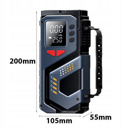 Automobilinis užvedimo įrenginys Booster Jump Starter 8000mAh Powerbank Kompresorius LED