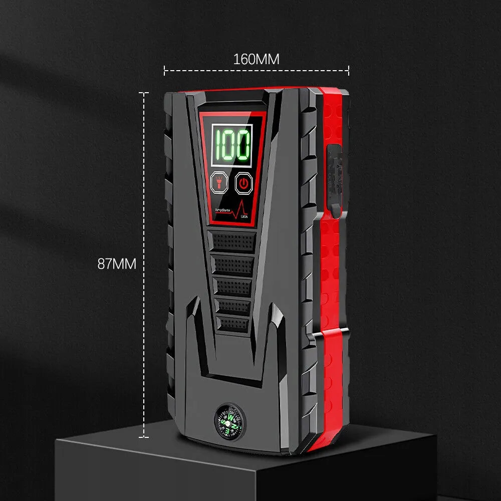Automobilinis užvedimo įrenginys Jump Starter 12V LCD ekranas 99800mAh