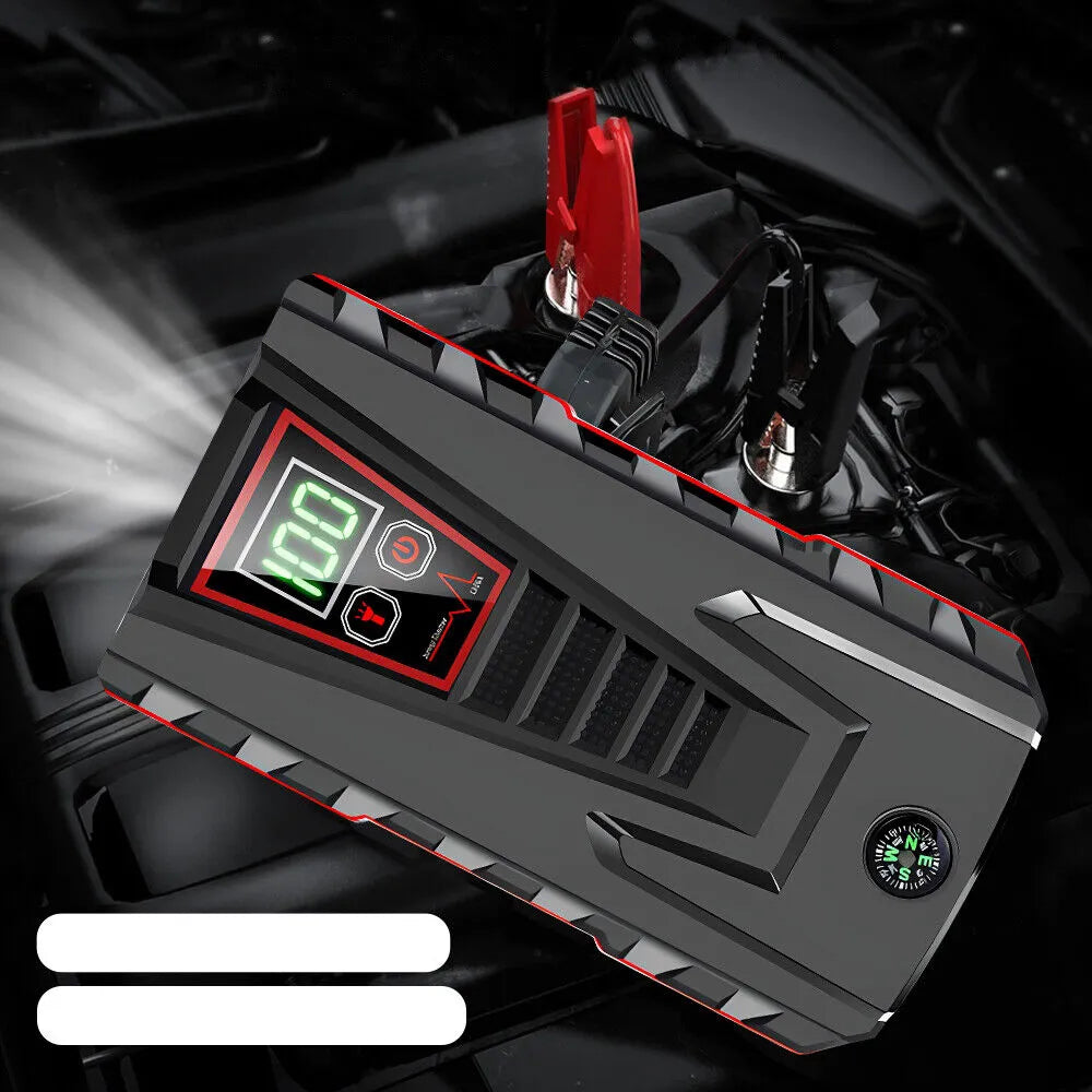 Automobilinis užvedimo įrenginys Jump Starter 12V LCD ekranas 99800mAh