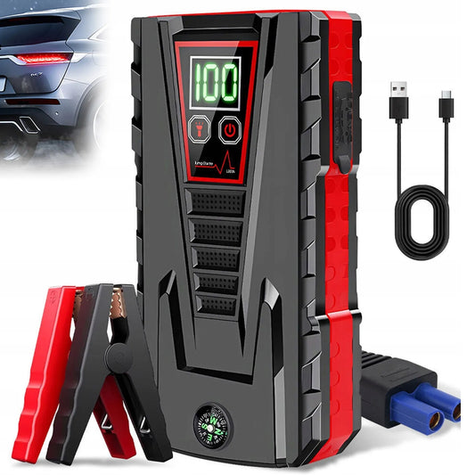Automobilinis užvedimo įrenginys Jump Starter 12V LCD ekranas 99800mAh