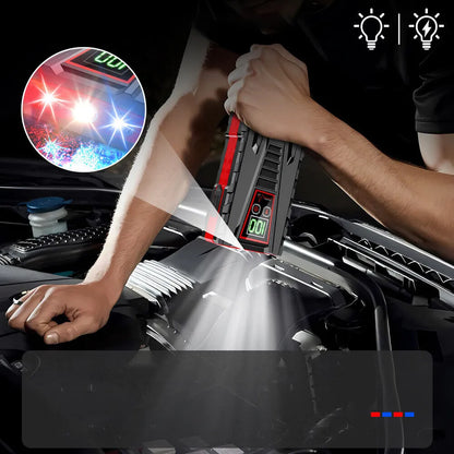 Automobilinis užvedimo įrenginys Jump Starter 12V LCD ekranas 99800mAh