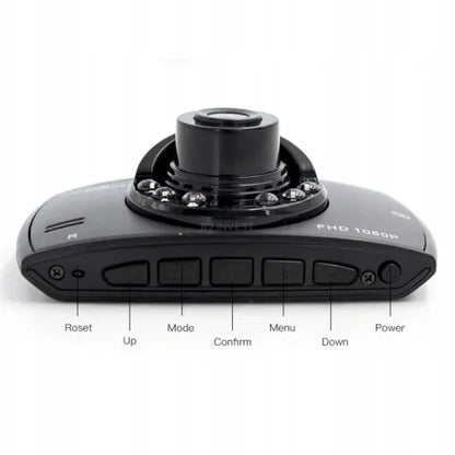 Automobilinis vaizdo registratorius, kamera FULL HD 1080p su LED