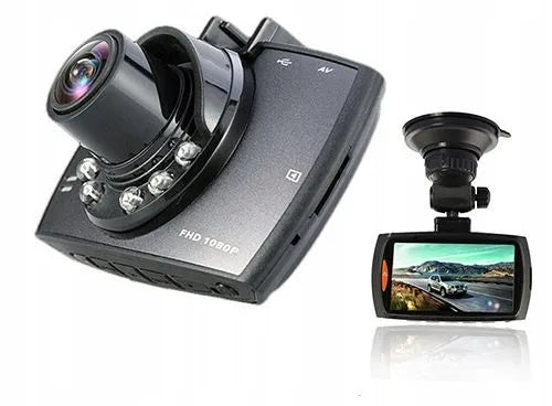 Automobilinis vaizdo registratorius, kamera FULL HD 1080p su LED
