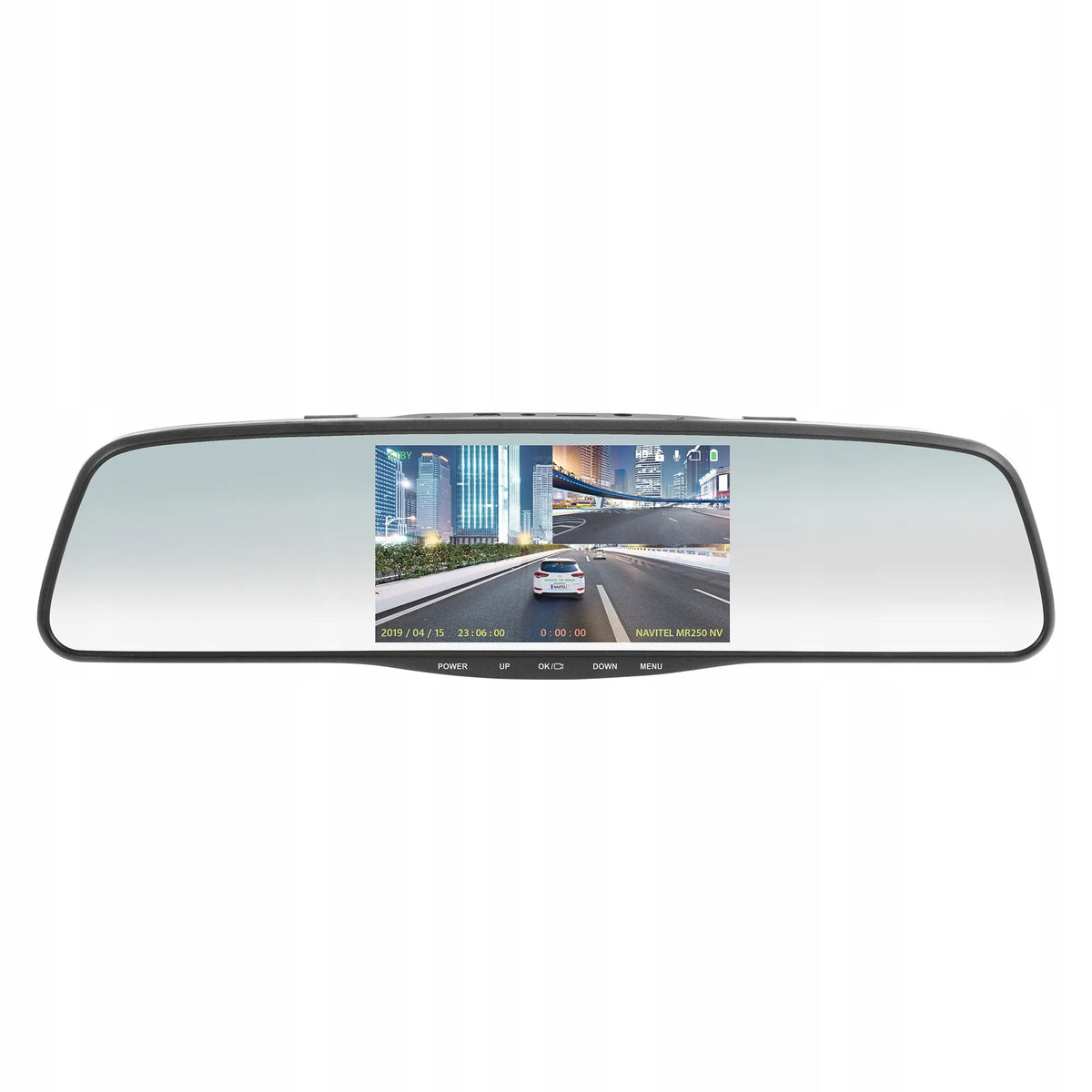 Automobilinis vaizdo registratorius NAVITEL MR255 NV veidrodėlyje DUAL