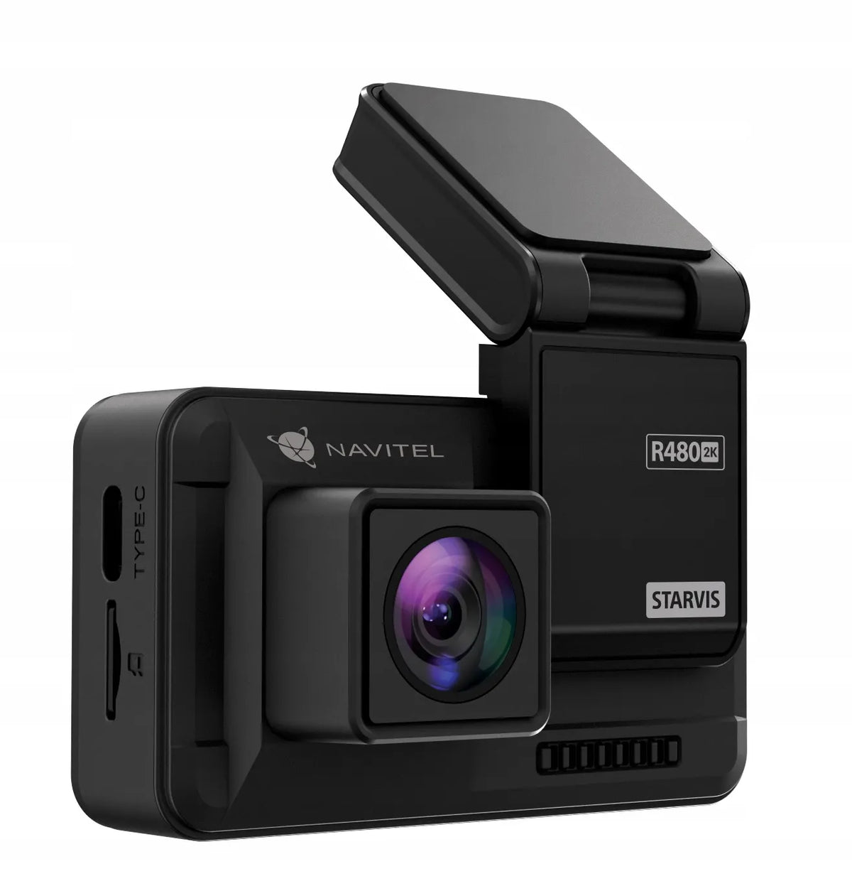 Automobilinis vaizdo registratorius NAVITEL R480 2K DUAL, magnetinis laikiklis, SONY jutiklis