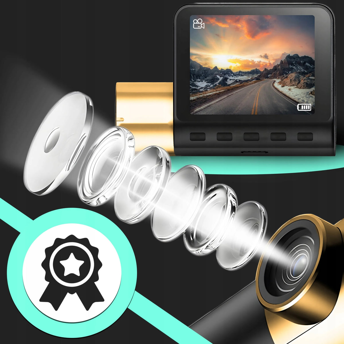Automobilinis vaizdo registratorius RETOO Full HD su GPS ir G-Sensor