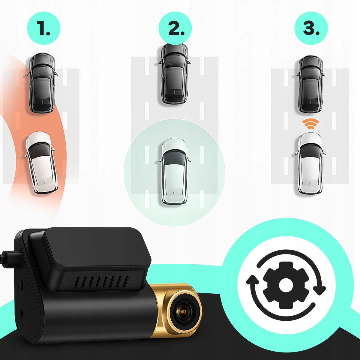 Automobilinis vaizdo registratorius RETOO Full HD su GPS ir G-Sensor
