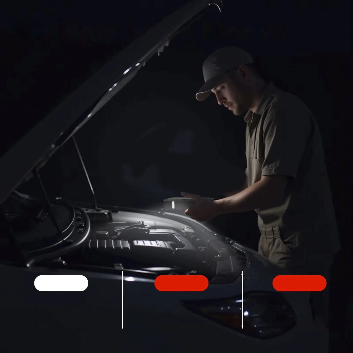 Automobilio paleidimo įrenginys 12 V, „booster“ su oro pompa